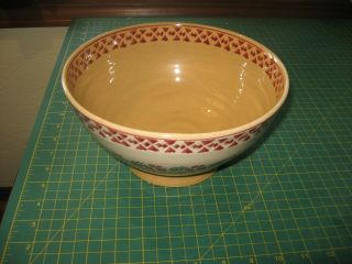 NICHOLAS MOSSE IRELAND RETIRED CREEPING FLOWER 9 INCH BOWL HANDCRAFTED POTTERY 2