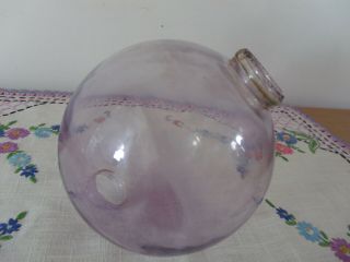 Antique Amethyst Glass Lightning Rod Ball Sphere Globe Weather Vane 6