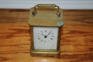 Antique Waterbury Clock Co.  Brass & Glass Carriage Clock,   Restoration.