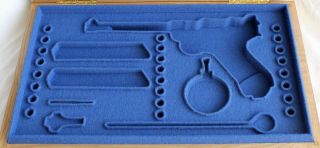 PISTOL GUN PRESENTATION CASE BOX for LUGER P08 NAVY 6 inch parabellum artillery 10