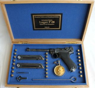 Pistol Gun Presentation Case Box For Luger P08 Navy 6 Inch Parabellum Artillery