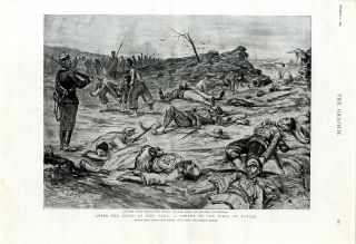 After The Fight At Ping Yang Battlefield Anti - Japanese War Xxl - Print C.  1894