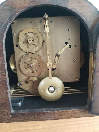 Antique Art Deco Westminster Chiming Mantel Clock 7