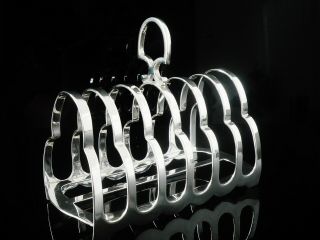 Large Silver Toast Rack,  Sheffield 1915 George Howson 2