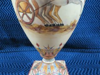 Antique German Rudolstadt Painted Urn - 12” Tall 4