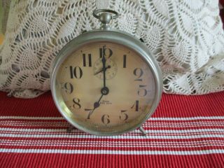 Vintage/antique 1919 Westclox Western Clock Co.  Big Ben Alarm Clock - Peg Legs