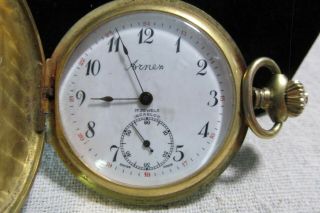 VinTaGe Arnex Pocket Watch 17 Jewels Incabloc Swiss Made Gold tone 2