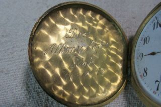 VinTaGe Arnex Pocket Watch 17 Jewels Incabloc Swiss Made Gold tone 3