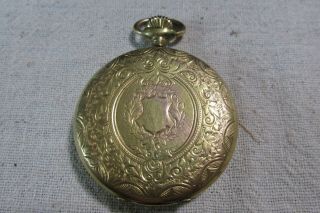 VinTaGe Arnex Pocket Watch 17 Jewels Incabloc Swiss Made Gold tone 5