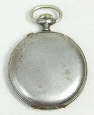 Vintage Enigma Swiss Brevets Pocket Watch Missing Face Glass 4