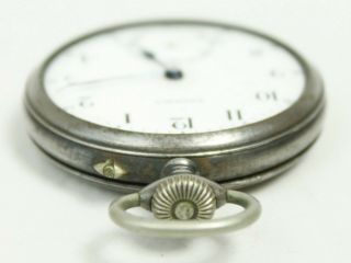 Vintage Enigma Swiss Brevets Pocket Watch Missing Face Glass 5