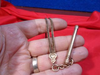 ANTIQUE POCKET WATCH CHAIN MECHANICAL PENCIL 4