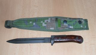 Vz.  58 Knife And Nylon Digital Forest Sheath Slovakia Army