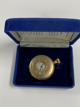 Vintage Arnex 17 Jewels Swiss Incabloc Pocket Watch W/ Box 3