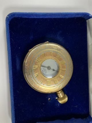 Vintage Arnex 17 Jewels Swiss Incabloc Pocket Watch W/ Box 4