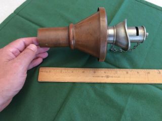 Vintage Nautical Speaking Tube and Whistle Made of Brass Copper Chrome 6