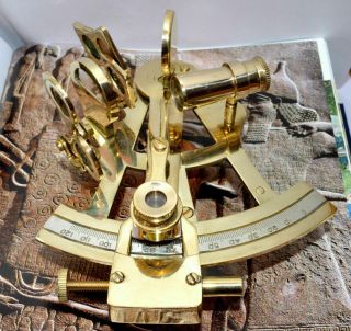 Marine Maritime Astrolabe Solid Ship Brass Hand - Made 5 " Model Sextant - Gift