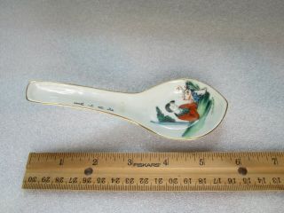 Antique Nyonyaware Straits Chinese Peranakan Porcelain Spoon 5