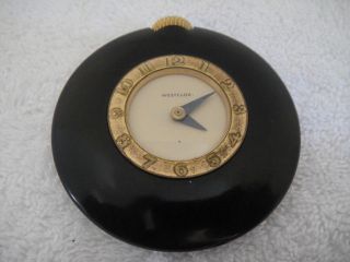 Vintage Westclox Art Deco Bakelite Handbag Pocket Travel Watch Running