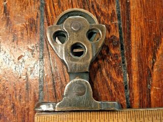Vintage Bronze/brass Block W/ Hinged Mount 1 1/4 " Sheave,  3/8 " Line (3 Avail)