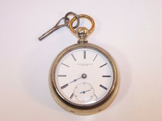 1876 Rockford 18s 15 Jewel Key Wind Pocket Watch,  Project/repair/parts