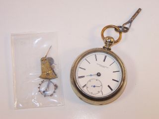 1876 Rockford 18s 15 Jewel Key Wind Pocket Watch,  Project/repair/parts 2