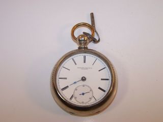 1876 Rockford 18s 15 Jewel Key Wind Pocket Watch,  Project/repair/parts 4