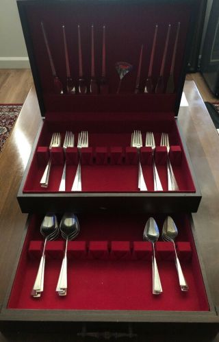 Dimension By Reed & Barton Sterling Silver Flatware Set Service 41pcs