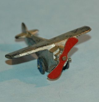 Vintage 1930 Kansas Toy & Novelty Usa Slush Mold Airplane 2 1/2 " Mono