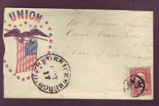 Civil War 1862 Ohio Cover To Soldier W Letter - Lincoln Proclamation & More
