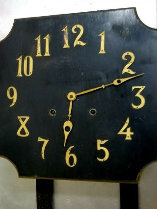 Vintage Oak Mission Craftsman Wall Clock/ PARTS 2