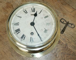 Vintage Cast - Brass Ships Clock Buy “elliott Of London”,