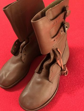 Ww2 Nos M1943 Double - Buckle Boots “johnson Shoe Co.  / Boston Depot 1945”