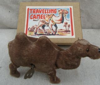 Wind - Up Toy " Traveling Camel " And Key Made In Occupied Japan