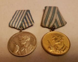 YUGOSLAVIA - MEDAL FOR BRAVERY - Russian type,  Extra rare model in silver color 2