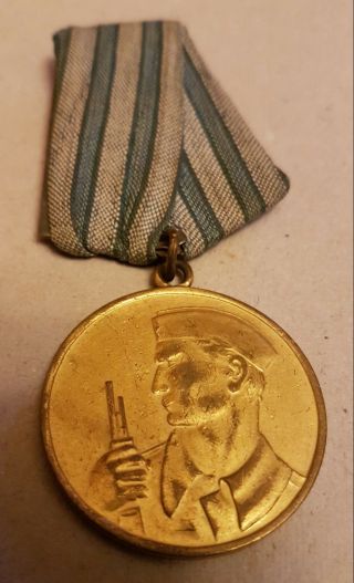 YUGOSLAVIA - MEDAL FOR BRAVERY - Russian type,  Extra rare model in silver color 5