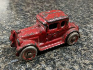 Antique Ac Williams Cast Iron Ford Coupe Toy Car