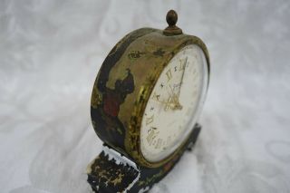 Vintage Swiza 8 Mignon 7 Jewels Alarm Travel Clock Swiss Made Collector Piece 3