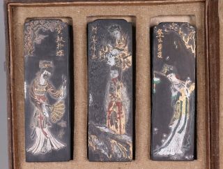 Vintage 20th Century Boxed Set of Chinese Inksticks 2