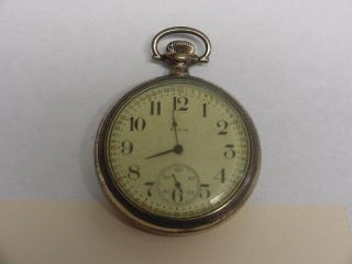 Elgin Model 7 16s 17j Grade 387 Pocket Watch 60 Second Railroad Dial Runs