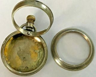 Case Only - - Antique Case Only 18s Nickel Silver Illinois Watch Case Co.