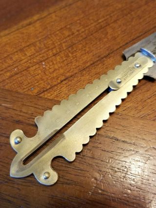 Antique RARE D.  M.  Co Doolittle Buttonhole Cutter Knife Sewing PAT.  SEPT 3,  1872 3