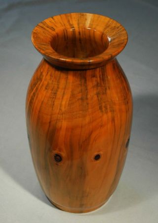 Unique,  Hand - Carved Vase Made From Exotic Woods (tv1)