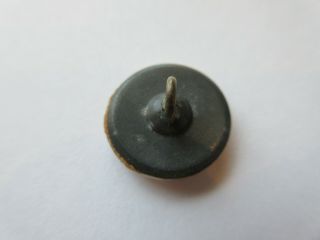 Flawless Antique Vtg Polished Agate Stone on Metal BUTTON DRUM Type 3/4 