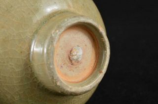 S6386: Chinese Pottery Celadon TEA BOWL Green tea tool Tea Ceremony 7