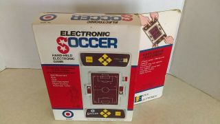 Vintage 1979 Entex Electronic Soccer Hand - Held Game Mib Nos