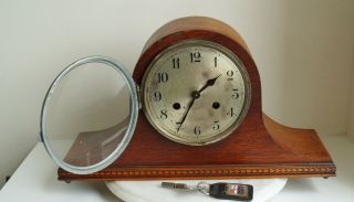 Antique / Vintage Napoleon Hat Mantle Clock