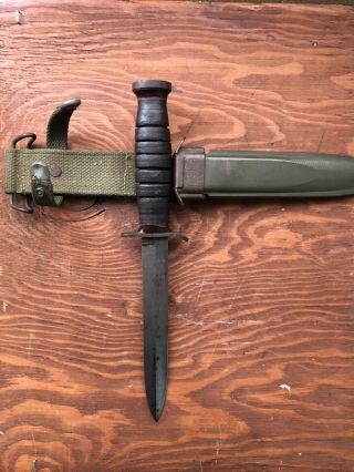 WWII US ARMY Airborne M3 Imperial Guard Marked Fighting Knife 4