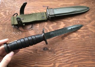 WWII US ARMY Airborne M3 Imperial Guard Marked Fighting Knife 6