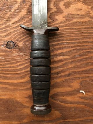 WWII US ARMY Airborne M3 Imperial Guard Marked Fighting Knife 8